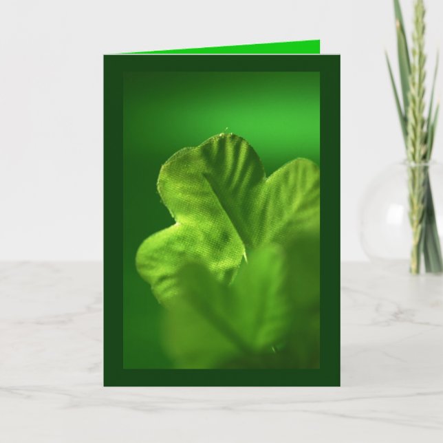 Cartes Pour Fêtes Annuelles Le Trèfle Vert - (Devant)