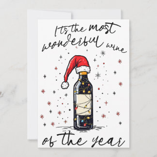 Cartes Pour Fêtes Annuelles Le vin le plus merveilleux de l'année