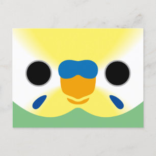 Cartes Pour Fêtes Annuelles Le visage d'un bouillon mâle pastel arc-en-ciel (v