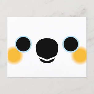 Cartes Pour Fêtes Annuelles Le visage d'un cockatoo à crête Citron