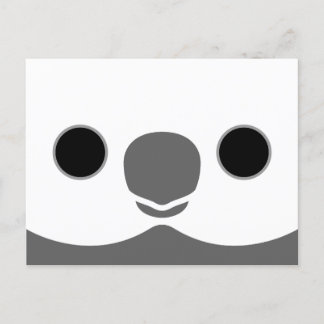 Cartes Pour Fêtes Annuelles Le visage d'un cocktail mâle à visage blanc