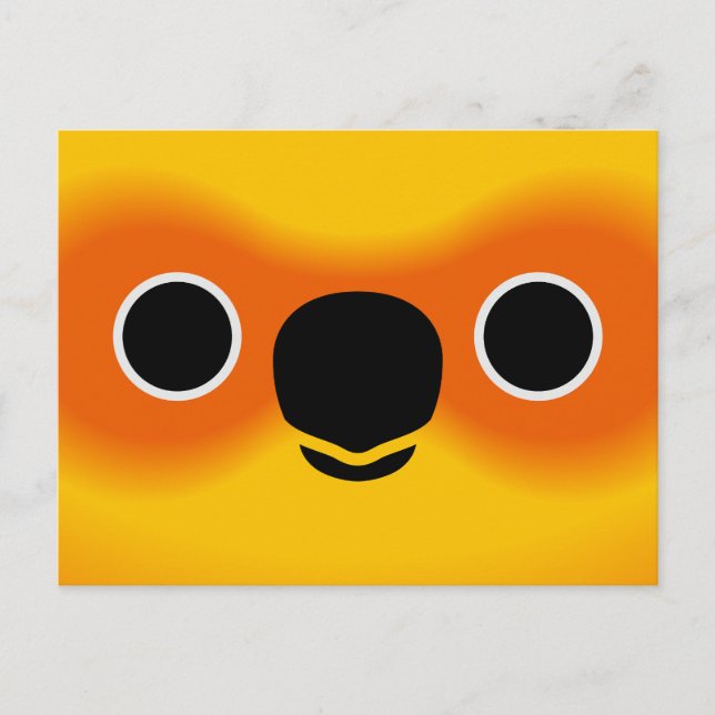 Cartes Pour Fêtes Annuelles Le visage d'un Conure soleil (Devant)