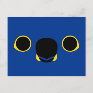 Cartes Pour Fêtes Annuelles Le visage d'une macaw Hyacinth