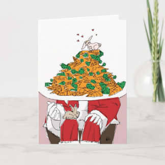 Cartes Pour Fêtes Annuelles Le voeu de Noël d'un lapin