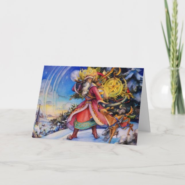 Cartes Pour Fêtes Annuelles Le voyage (Devant)