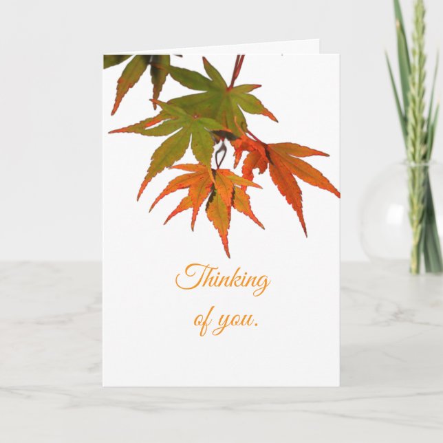 CARTES POUR FÊTES ANNUELLES LEAVES - BLANK, ALL-OCCASION CARD (Devant)