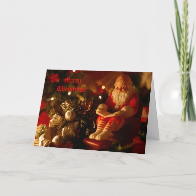 Cartes Pour Fêtes Annuelles Lecture père Noël (Devant)