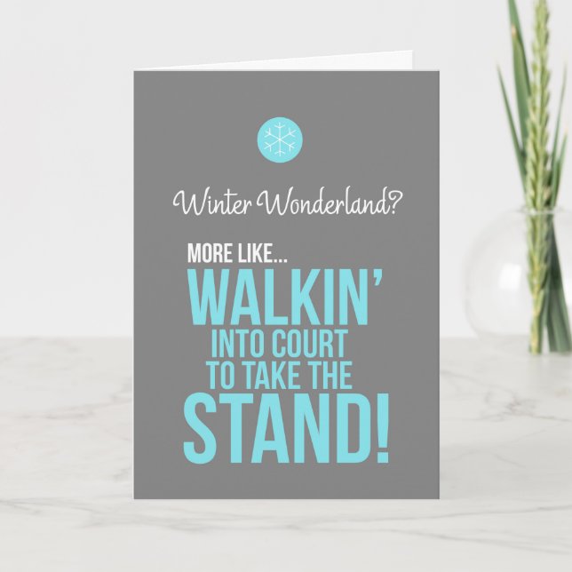 Cartes Pour Fêtes Annuelles Légalement Noël (Devant)