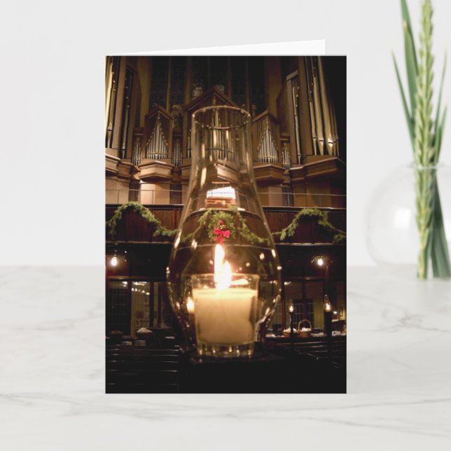 Cartes Pour Fêtes Annuelles L'église chrétienne Park Avenue à Noël (Devant)