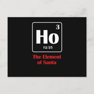 Cartes Pour Fêtes Annuelles L'élément de Santa Ho Blagues scientifiques drôles