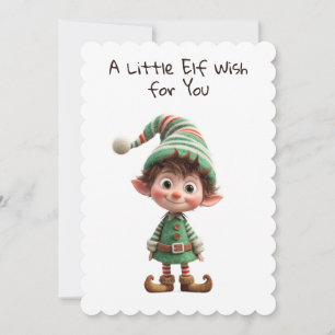 Cartes Pour Fêtes Annuelles L'Elfe Enchanté   La Magie de Noël au Pôle Nord