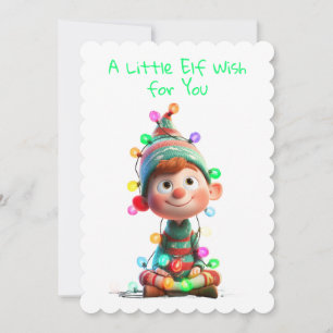 Cartes Pour Fêtes Annuelles L'Elfe Enchanté   La Magie de Noël du Pôle Nord