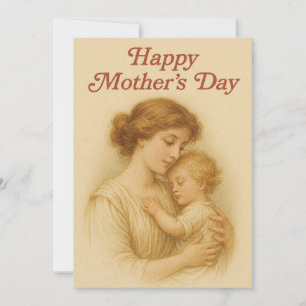 Cartes Pour Fêtes Annuelles L'Embrace de la mère