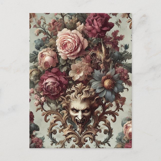 Cartes Pour Fêtes Annuelles 🌺 L'émeute à la floraison - gothique victorien (Devant)