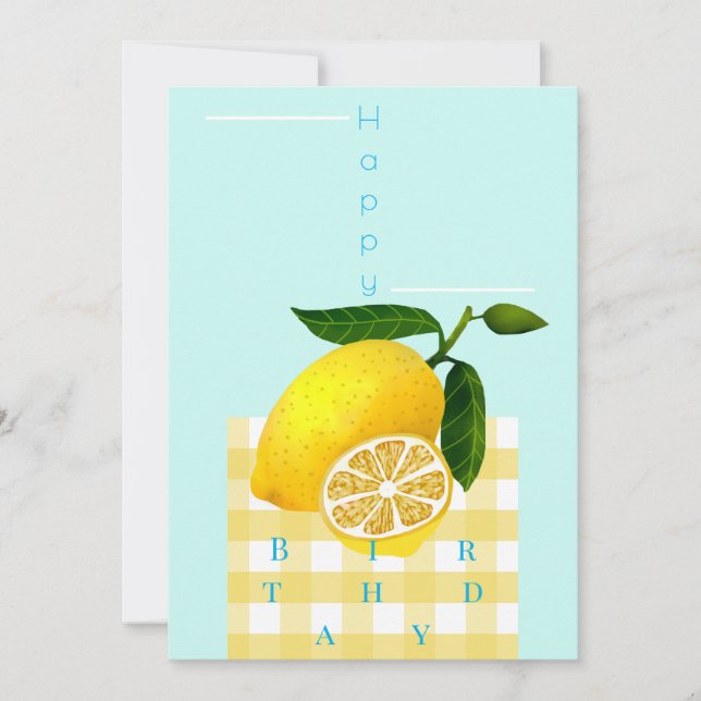 Cartes Pour Fêtes Annuelles Lemon Chic Joyeux anniversaire (Devant)