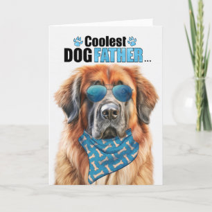 Cartes Pour Fêtes Annuelles Leonberger Chien Coolest Papa Jamais Fête des père