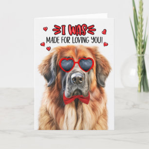 Cartes Pour Fêtes Annuelles Leonberger Chien fait pour vous aimer Valentine