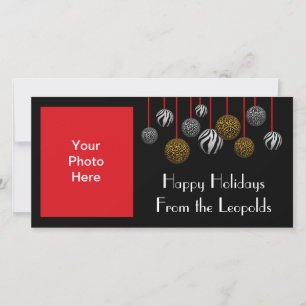 Cartes Pour Fêtes Annuelles Leopard Zebra