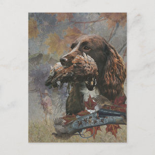 Cartes Pour Fêtes Annuelles L'Epagneul Sprocker, Art de chien de chasse