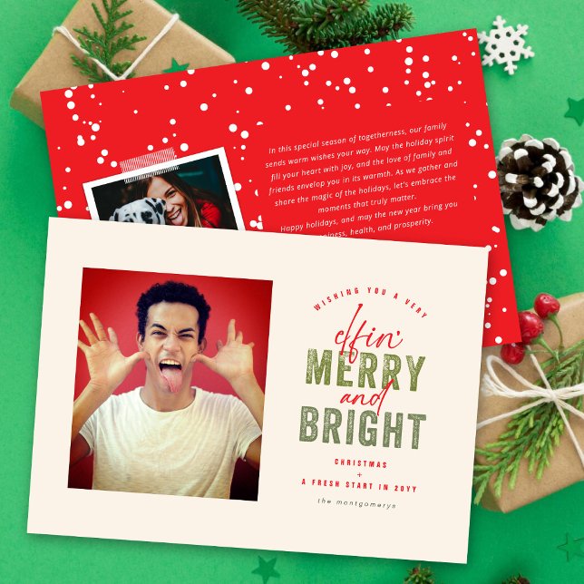 Cartes Pour Fêtes Annuelles L'Époque D'Elfin A Atteint La Photo Drôle (Créateur téléchargé)