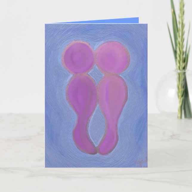 Cartes Pour Fêtes Annuelles Les amants (Devant)