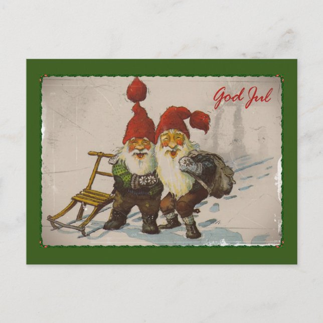 Cartes Pour Fêtes Annuelles Les amis de Noël Gnome (Devant)