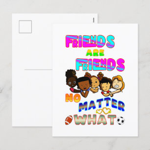 Cartes Pour Fêtes Annuelles Les Amis Sont Amis Peu Importe Ce Que