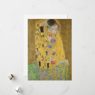 Cartes Pour Fêtes Annuelles Les amoureux embrasser Embrace par Gustav Klimt