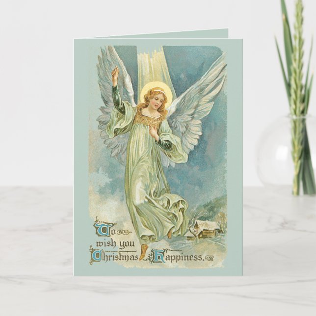 Cartes Pour Fêtes Annuelles Les anges sont descendus à Noël (Devant)