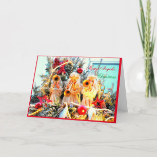 Cartes Pour Fêtes Annuelles Les anges trompent Joyeux Noël