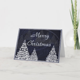 Cartes Pour Fêtes Annuelles Les arbres de Noël stylisés