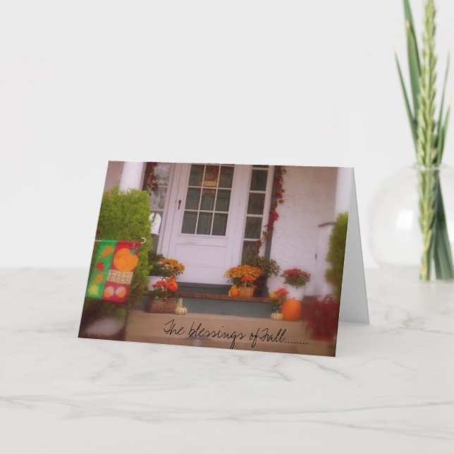 Cartes Pour Fêtes Annuelles Les bénédictions de l'automne ........ (Devant)