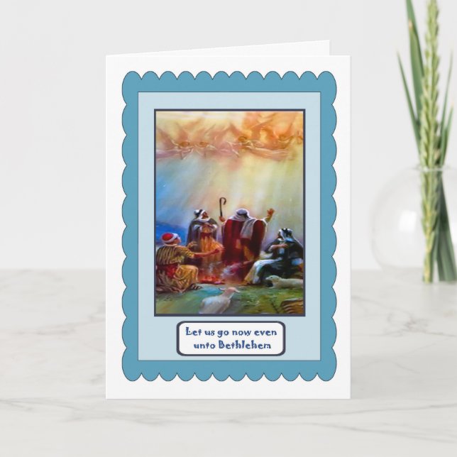 Cartes Pour Fêtes Annuelles Les bergers entendent l'appel (Devant)