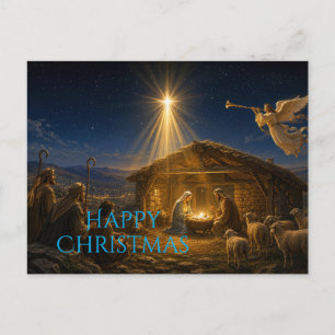 Cartes Pour Fêtes Annuelles Les bergers se rassemblent à la Nativité 