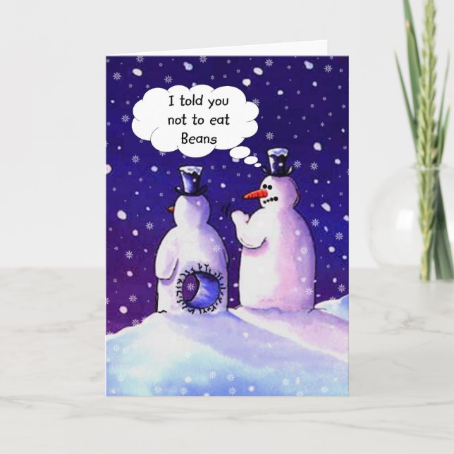 Cartes Pour Fêtes Annuelles Les bonhommes de neige, ne mangent pas des (Devant)