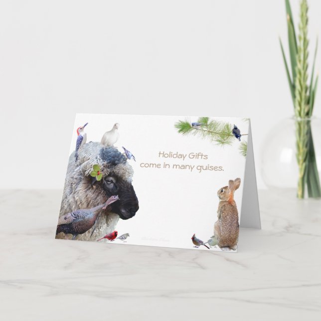 Cartes Pour Fêtes Annuelles Les cadeaux de vacances viennent sous de nombreuse (Devant)