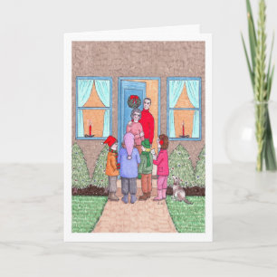 Cartes Pour Fêtes Annuelles Les chanteurs de Noël Carol