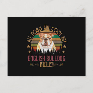 Cartes Pour Fêtes Annuelles Les chiens sont cool mais les English Bulldog Curs