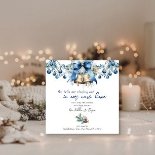 Cartes Pour Fêtes Annuelles Les cloches sonnent un Noël bleu Nouvelle adresse
