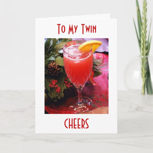 CARTES POUR FÊTES ANNUELLES LES COEURS ET L'AMOUR ***TWIN** CETTE NOËL (Devant)