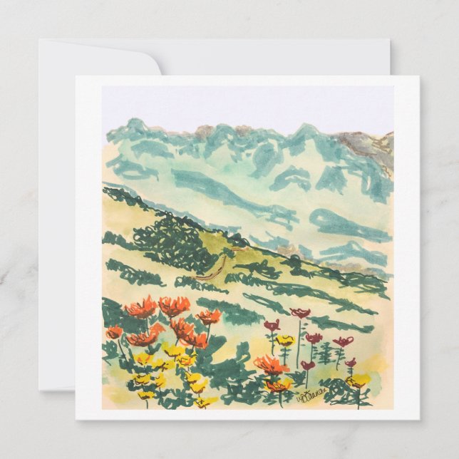 Cartes Pour Fêtes Annuelles Les collines sont vivantes - Art Print Card (Devant)