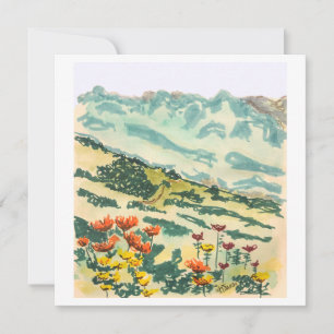 Cartes Pour Fêtes Annuelles Les collines sont vivantes - Art Print Card