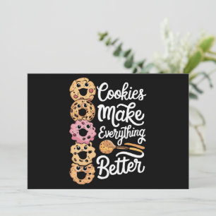 Cartes Pour Fêtes Annuelles Les cookies rendent tout meilleur drôle de Noël