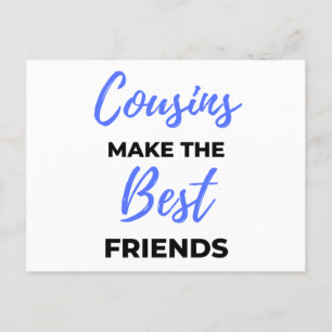 Cartes Pour Fêtes Annuelles Les cousins font les meilleurs amis 2