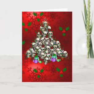 Cartes Pour Fêtes Annuelles Les crânes de Noël