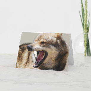 Cartes Pour Fêtes Annuelles Les crocs de loup