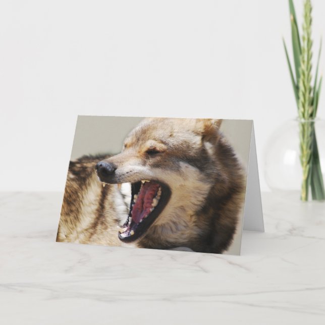Cartes Pour Fêtes Annuelles Les crocs de loup (Devant)