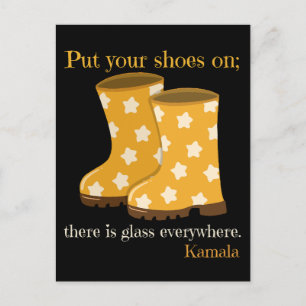 Cartes Pour Fêtes Annuelles Les dames mettent vos chaussures là du verre parto
