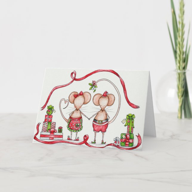 Cartes Pour Fêtes Annuelles Les Deux de Christmas (Devant)