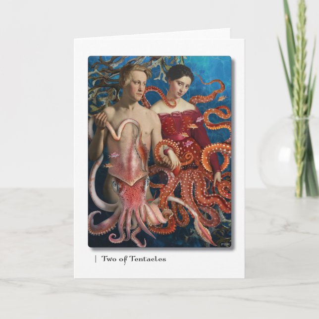 Cartes Pour Fêtes Annuelles Les deux de Tentacles (Devant)